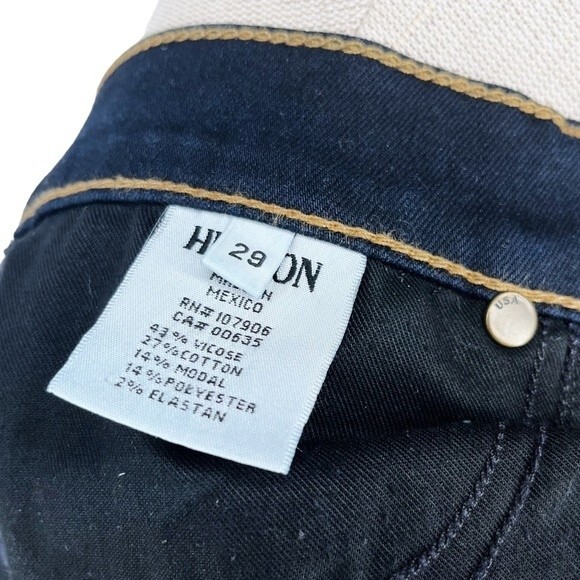 Hudson Krista Super Skinny Jeans sz 29 * Dark Blue Wash Stretch Denim * W407DED - Picture 7 of 9